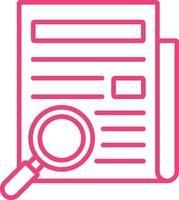 Research Outline Icon vector