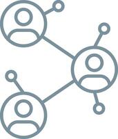 Network Outline Icon vector