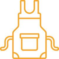 Apron Outline Icon vector