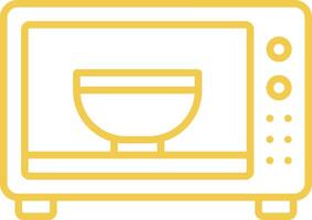 Microwave Line Icon vector