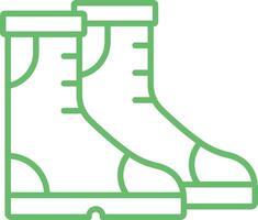 Autumn Boots Line Icon vector