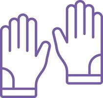 Gloves Outline Icon vector