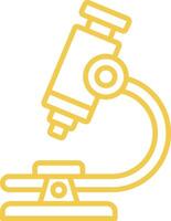 Microscope Line Icon vector