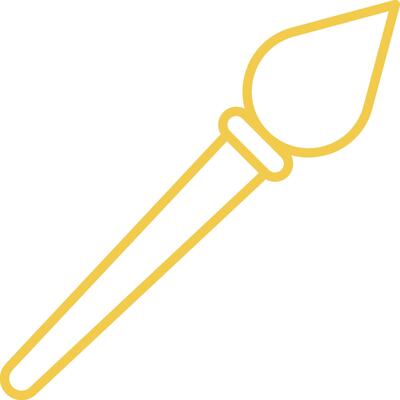 Paint brush Line Icon