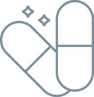 Capsules Line Icon vector