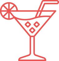 Cocktail Outline Icon vector