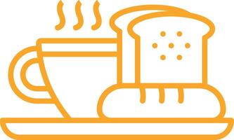 Breakfast Outline Icon vector