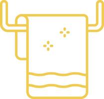 Towel Outline Icon vector