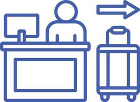 Check Out Line Icon vector