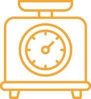 Weighing Machine Line Icon vector