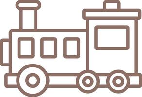 Train Outline Icon vector