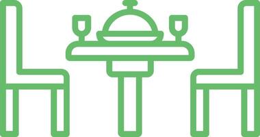 Dinner Outline Icon vector