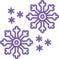 Snowflake Outline Icon vector