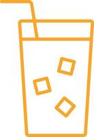 Cold Drink Line Icon vector