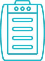 Heater Outline Icon vector