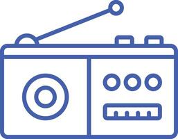 Radio Line Icon vector