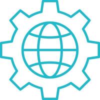 Setting Line Icon vector
