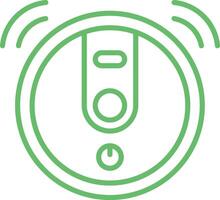 Robot Vacuum Outline Icon vector