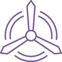 Windmill Outline Icon vector