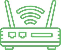 Outline Wifi Router Icon vector