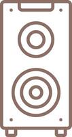 Outline Speaker Icon vector
