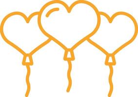 Outline Balloons Icon vector