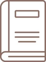 Outline Book Icon vector