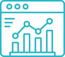 Outline Analytics Icon vector