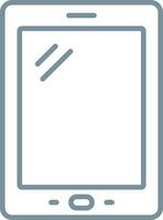 Outline Tablet Icon vector