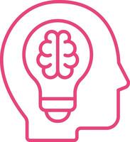 Brainstorming Line Icon vector