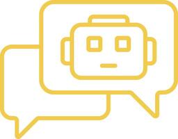 Chat Icon Outline vector