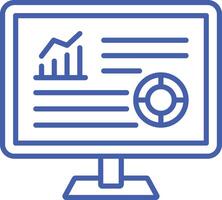 Data Analytics Line Icon vector