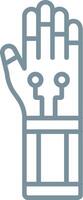 Bionic Arm Line Icon vector