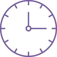 Outline Clock Icon vector