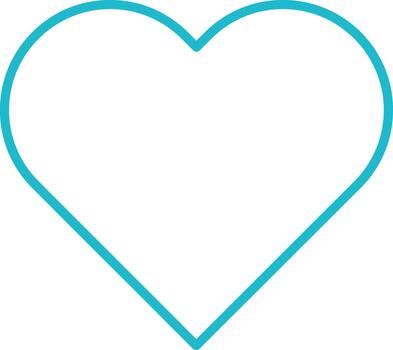 Heart Outline Icon vector