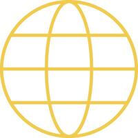 Outline Globe Icon vector
