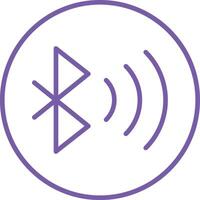 Bluetooth Outline Icon vector