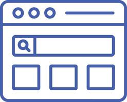 Web Browser Outline Icon vector