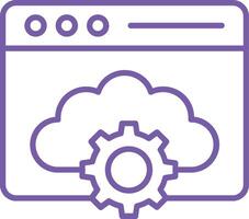 Configuration Outline Icon vector