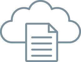 Outline Document Icon vector