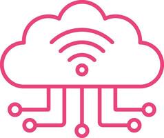 Wifi Connection Outline Icon vector