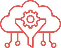 Outline Filter Icon vector
