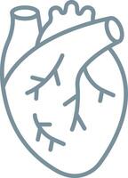 Outline Heart Icon vector