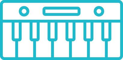 Piano Outline Icon vector