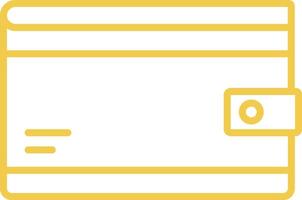 Outline Wallet Icon vector