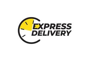 express delivery icon isolated on background vector