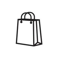 Shopping Bag Icon - Sign and Symbol for Design, Presentation, Website or Apps Elements. vector