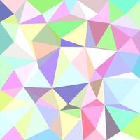 Multicolored irregular triangle tile mosaic background - polygon illustration vector