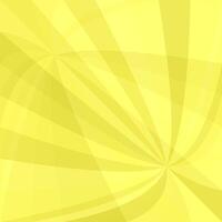 Abstract curved ray burst background graphic from curves in yellow tones vector
