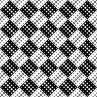 Seamless black and white abstract circle pattern background vector